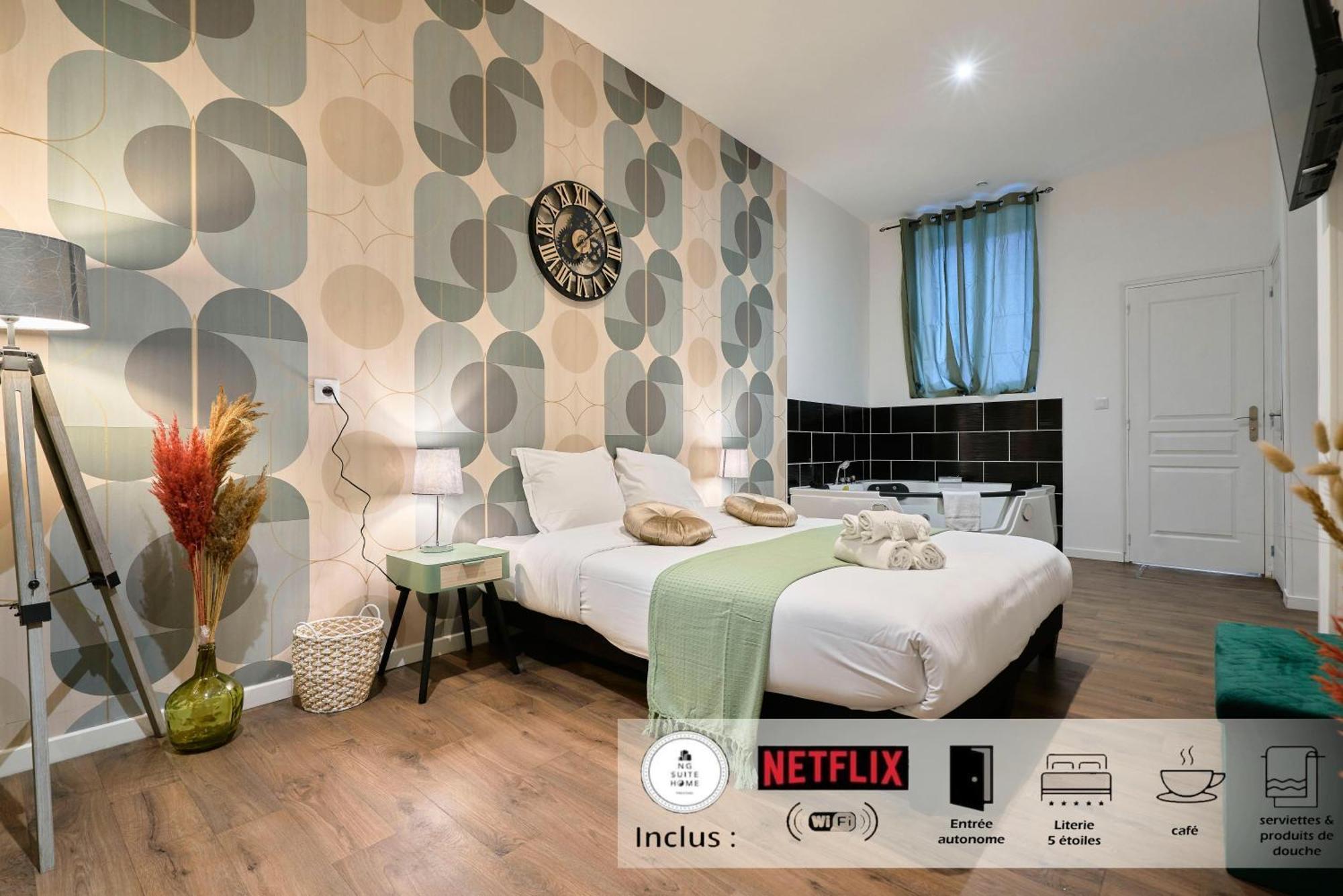 Apartmán Ng Prestige - Miln 1 - Balneo - Wifi & Netflix Roubaix Exteriér fotografie